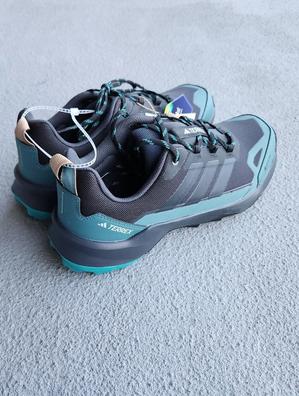 ADIDAS Terrex Skychaser AX5 Gore-tex Hiking Shoes Mens 11 US Blue Green JQ2209
